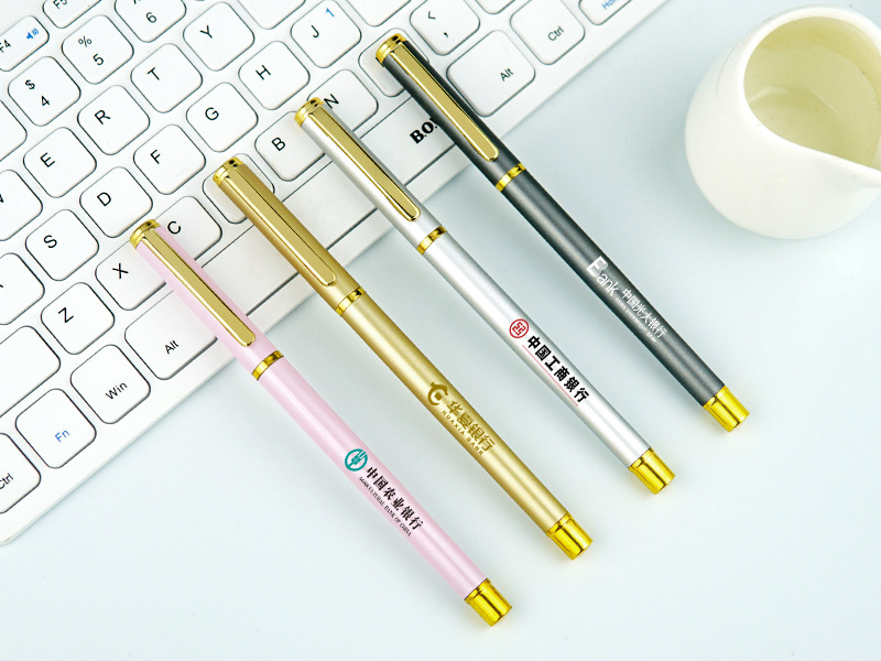 Advertising Marker Customized Logo Metal Gel Pen Business Signature Pen Office Gift Metal Ball Point Pen Promotion