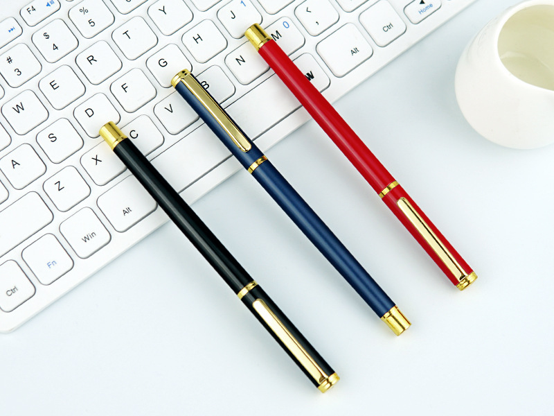 Advertising Marker Customized Logo Metal Gel Pen Business Signature Pen Office Gift Metal Ball Point Pen Promotion