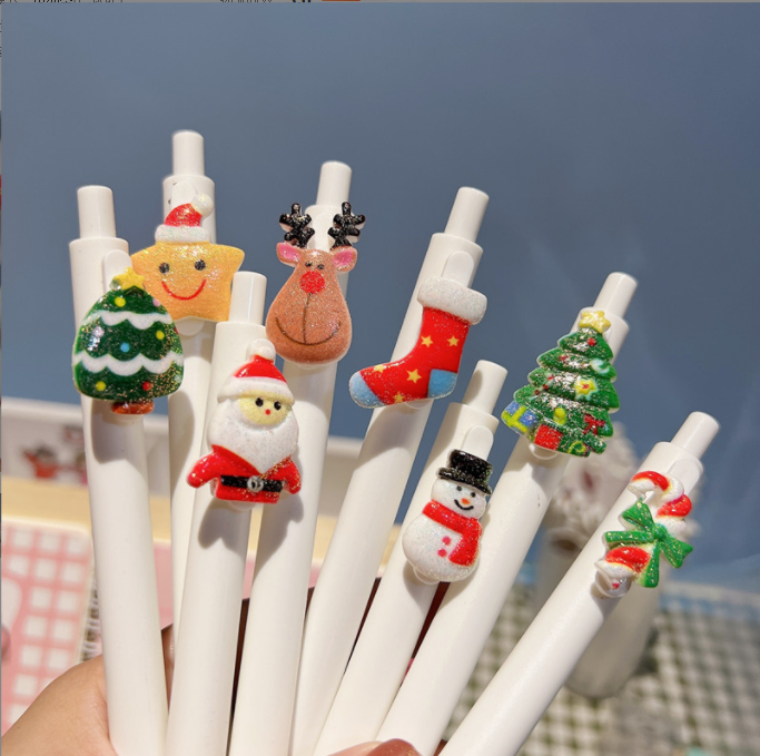 Christmas Holiday Pen Press Ball Pen Black Carbon Pen Press Pen 0.5 Net Red High-Looking Pen Student Gift Pen Christmas Holiday Pen Press Ball Pen Black Carbon Pen Press Pen 0.5 Net Red High-Looking Pen Student Gift Pen