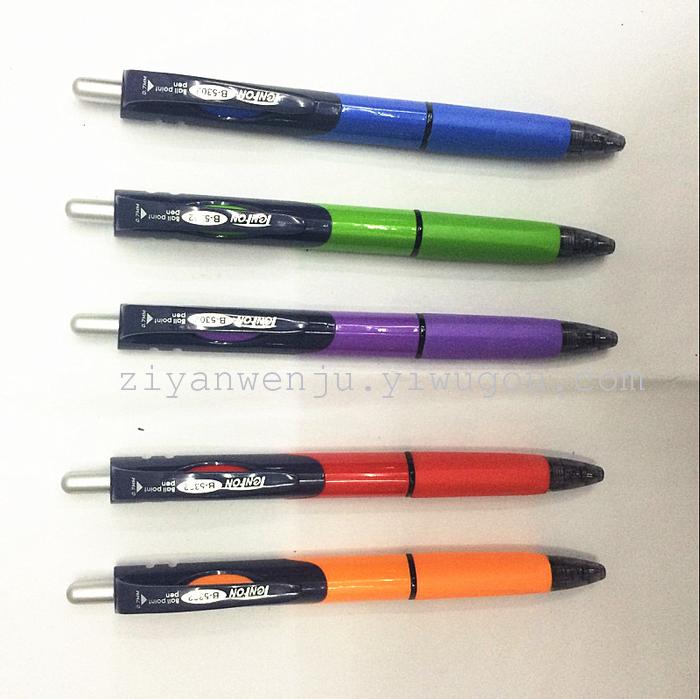 Tianfeng B- 5302 Triangle Ballpoint Pen Retractable Ballpoint Pen Plastic Ball-Pen