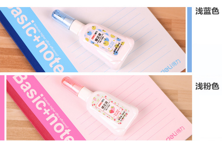 Judian Deli/Deli Correction Fluid 7284 Korean Creative Correction Fluid Cute Student Correction Fluid 15ml