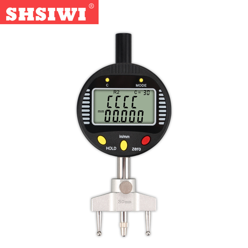 Siwei Digital Display Radius Tester 0-12 Radius Gauge Measuring Compasses Radian Spherical Diameter Tester Digital Display Radius Meter