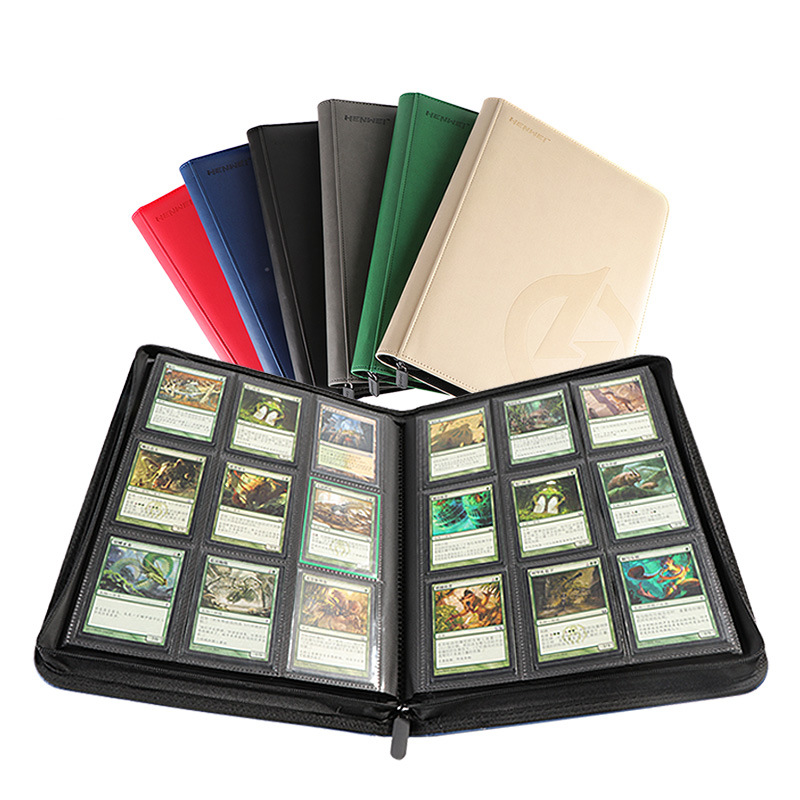 Henwei Hengwei Pu Zipper Bag MTG Game King Sanguo Kill Pokemon Board Game Accessories Storage Star Card Binder