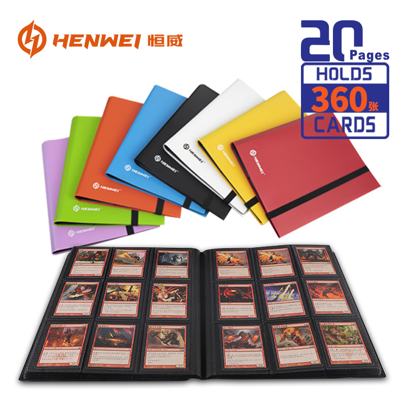 Henwei Hengwei Pu Zipper Bag MTG Game King Sanguo Kill Pokemon Board Game Accessories Storage Star Card Binder