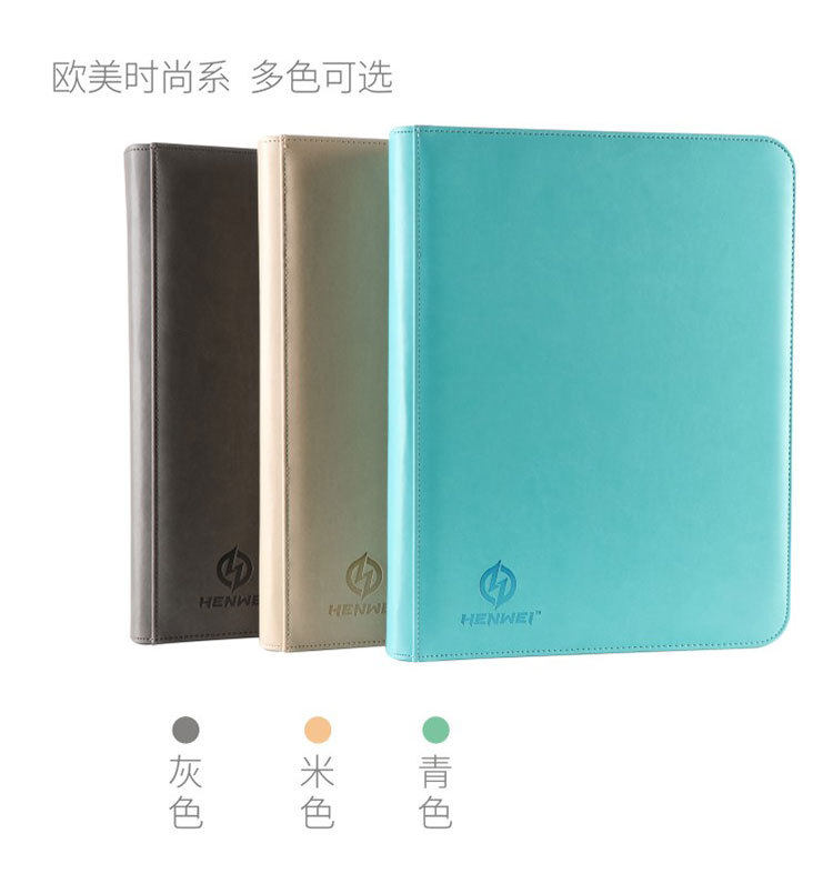 Henwei Hengwei Pu Zipper Bag MTG Game King Sanguo Kill Pokemon Board Game Accessories Storage Star Card Binder