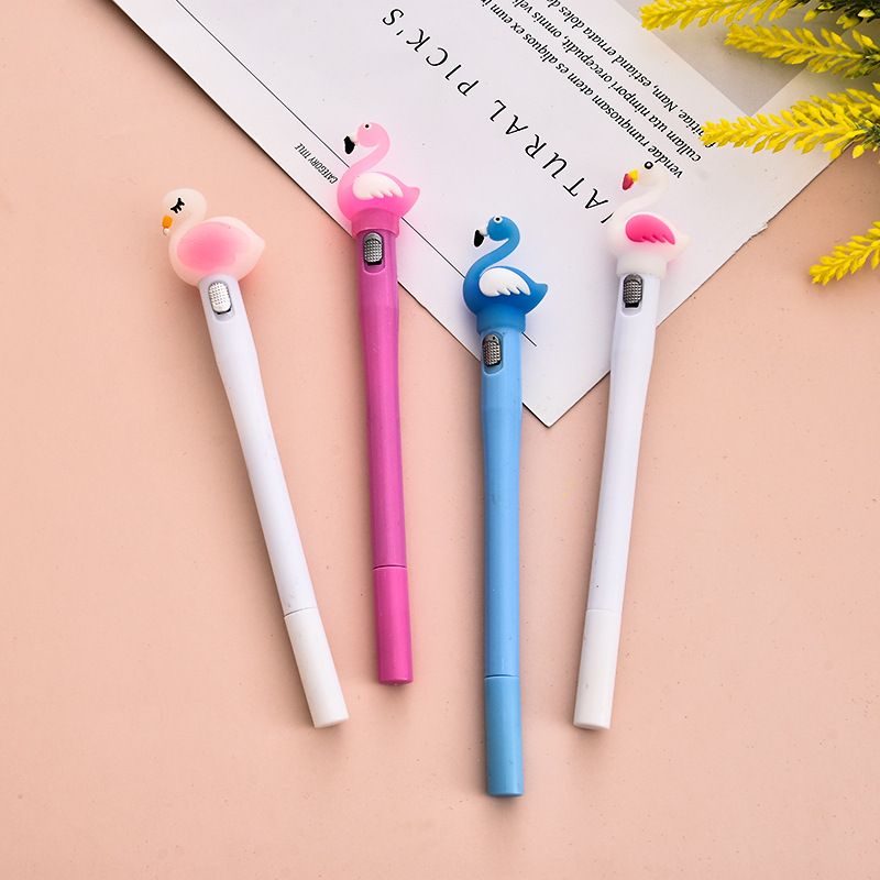 New Fashion Swan Gel Pen Neutral Ball Pen Creative Stationery for Students Cute Learning