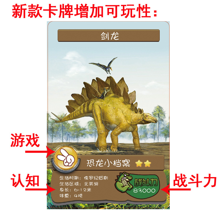 165 Dinosaur Chinese and English Card Game Battle Card Triceratops Jurassic Children's Educational Cognitive Fun Card Binder 165 Dinosaur Chinese and English Card Game Battle Card Triceratops Jurassic Children's Educational Cognitive Fun Card Binder