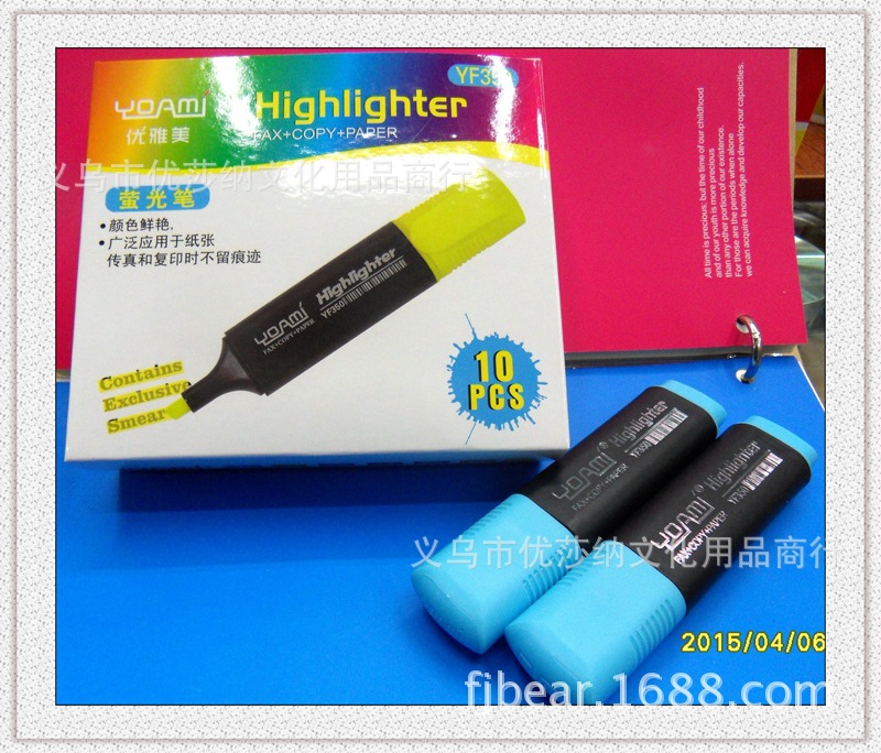 Factory direct fluorescent fluorescence nontoxic fragrance high lighter pen slant head highlighter Factory direct fluorescent fluorescence nontoxic fragrance high lighter pen slant head highlighter