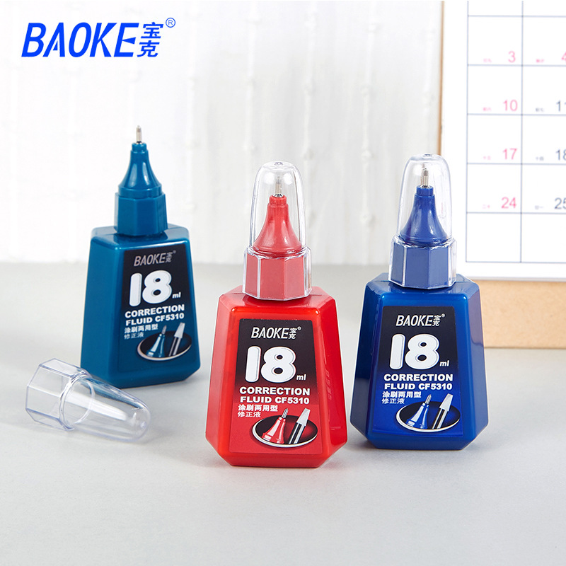Baoke Correction Fluid Cf5310 Multi-Functional Correction Fluid Quick-Drying Correction Fluid 18ml Correction Fluid