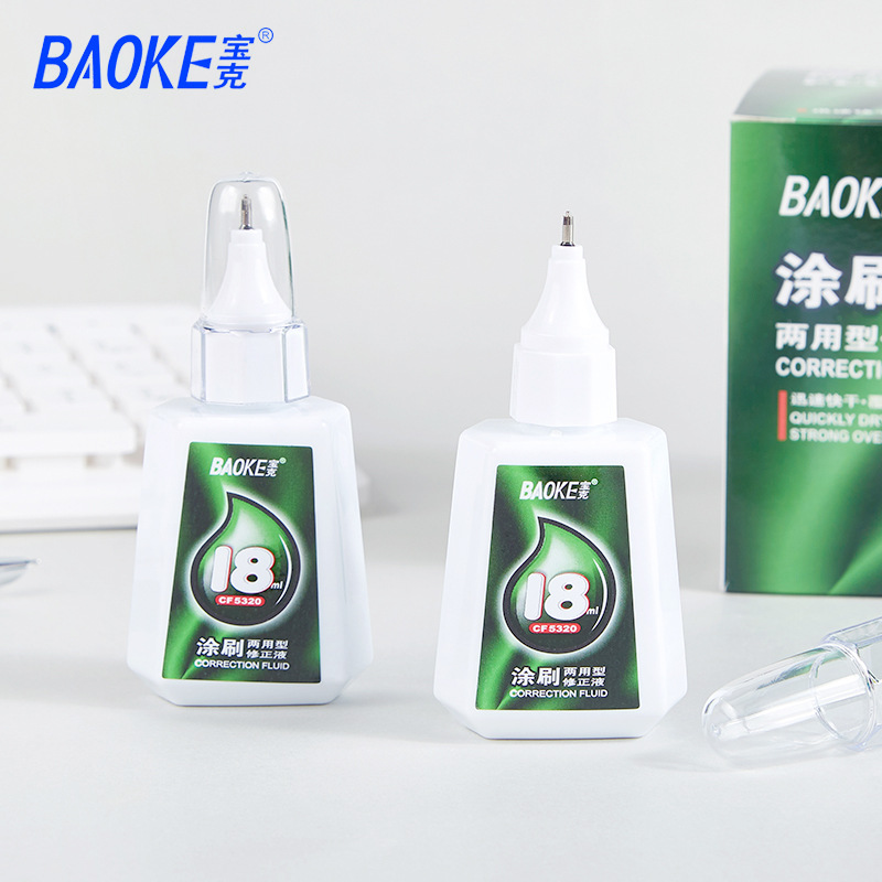 Baoke Correction Fluid Cf5310 Multi-Functional Correction Fluid Quick-Drying Correction Fluid 18ml Correction Fluid