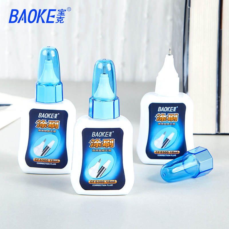 Baoke Correction Fluid Cf5310 Multi-Functional Correction Fluid Quick-Drying Correction Fluid 18ml Correction Fluid