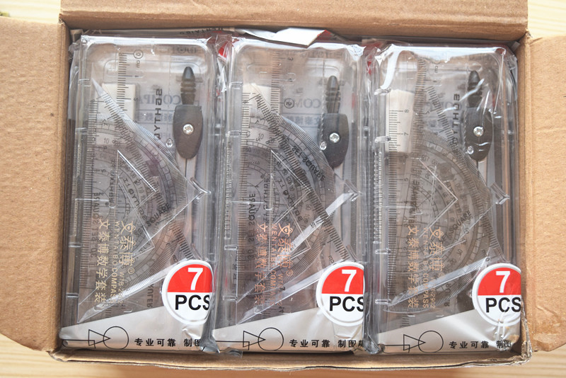 Wholesale High Quality Compasses Set Full Set Ruler Mechanical Pencil Lead Rubber Suit Drawing Tools Student Stationery Wholesale High Quality Compasses Set Full Set Ruler Mechanical Pencil Lead Rubber Suit Drawing Tools Student Stationery