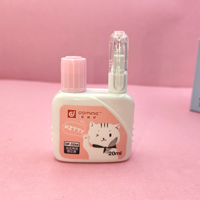 Correction Fluid Student Non-Toxic Correction Fluid Correction Fluid Correction Fluid Junior High School Student Cartoon Large Capacity Brushing Liquid 3266