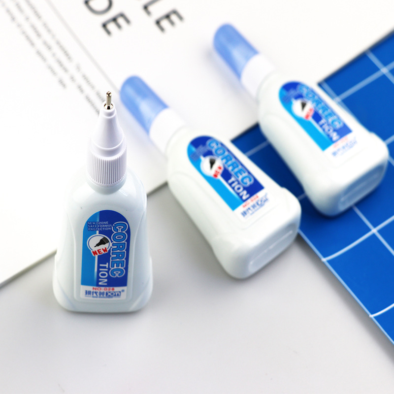 Hyundai Mei 028 Correction Fluid 10ml Office Quick-Drying Correction Fluid Correction Fluid Error Correction Liquid 12 Bottles Wholesale