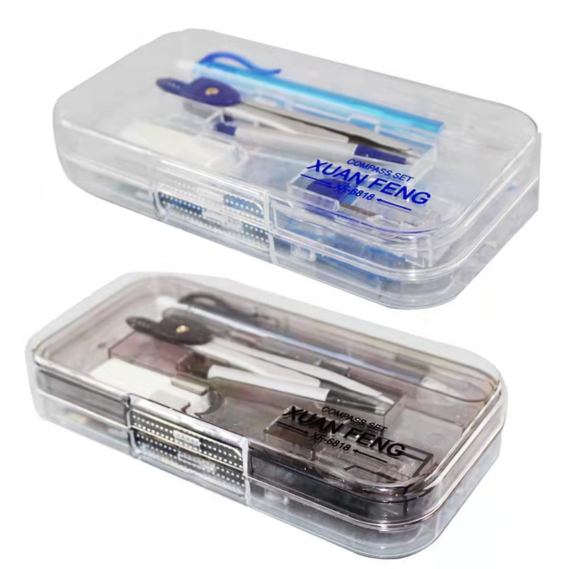 Xuanfeng Compasses Combo 8-Piece Set Uni Rulers Geometric Drawing Engineering Design Student Exam Metal Compass Compasses Xuanfeng Compasses Combo 8-Piece Set Uni Rulers Geometric Drawing Engineering Design Student Exam Metal Compass Compasses