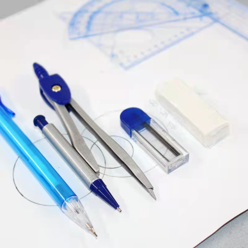Xuanfeng Compasses Combo 8-Piece Set Uni Rulers Geometric Drawing Engineering Design Student Exam Metal Compass Compasses Xuanfeng Compasses Combo 8-Piece Set Uni Rulers Geometric Drawing Engineering Design Student Exam Metal Compass Compasses