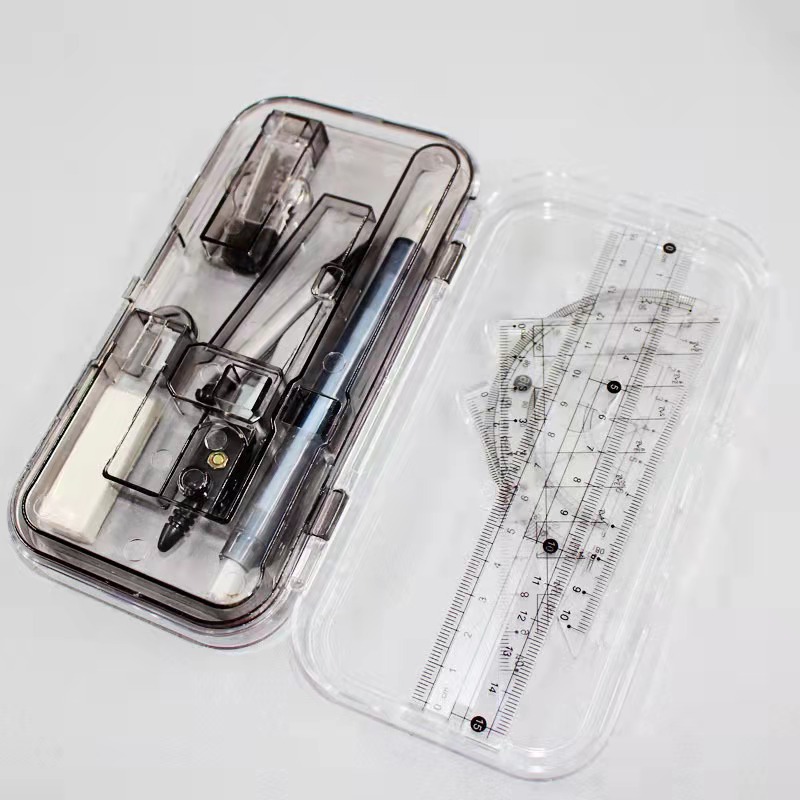 Xuanfeng Compasses Combo 8-Piece Set Uni Rulers Geometric Drawing Engineering Design Student Exam Metal Compass Compasses Xuanfeng Compasses Combo 8-Piece Set Uni Rulers Geometric Drawing Engineering Design Student Exam Metal Compass Compasses