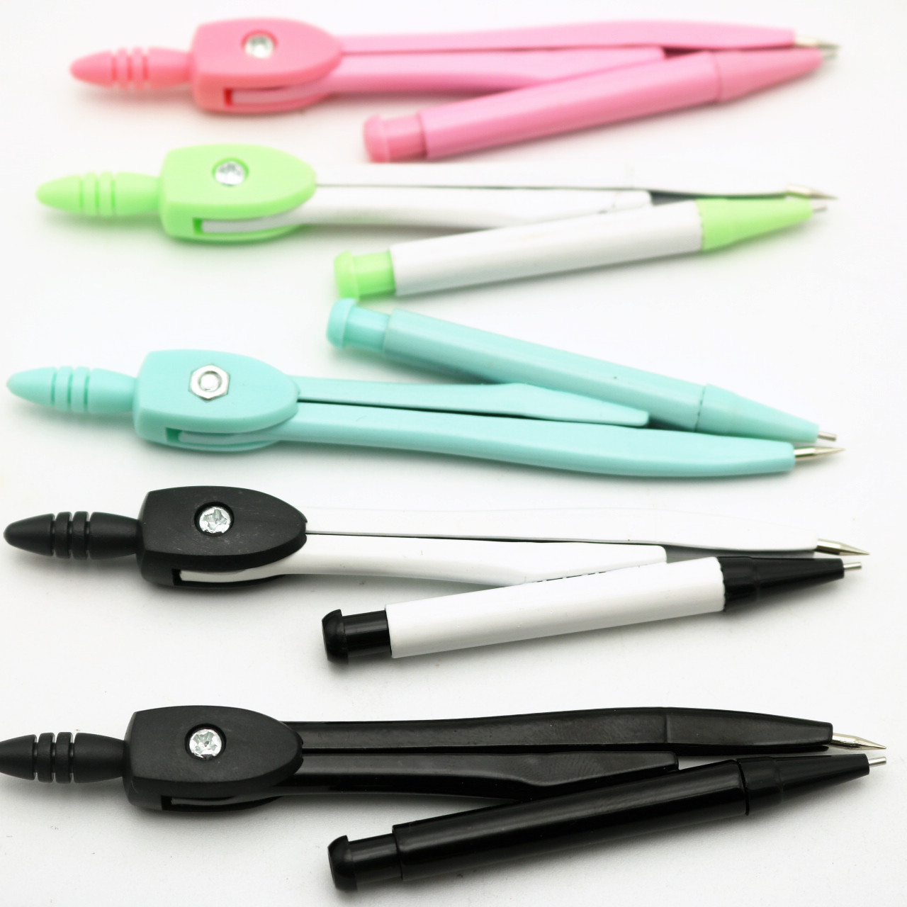 Wholesale Hao Ting 9001 Type Fashion Boxed Compasses Set Containing Mechanical Pencil Lead Metal Quality Student Drawing Instrument