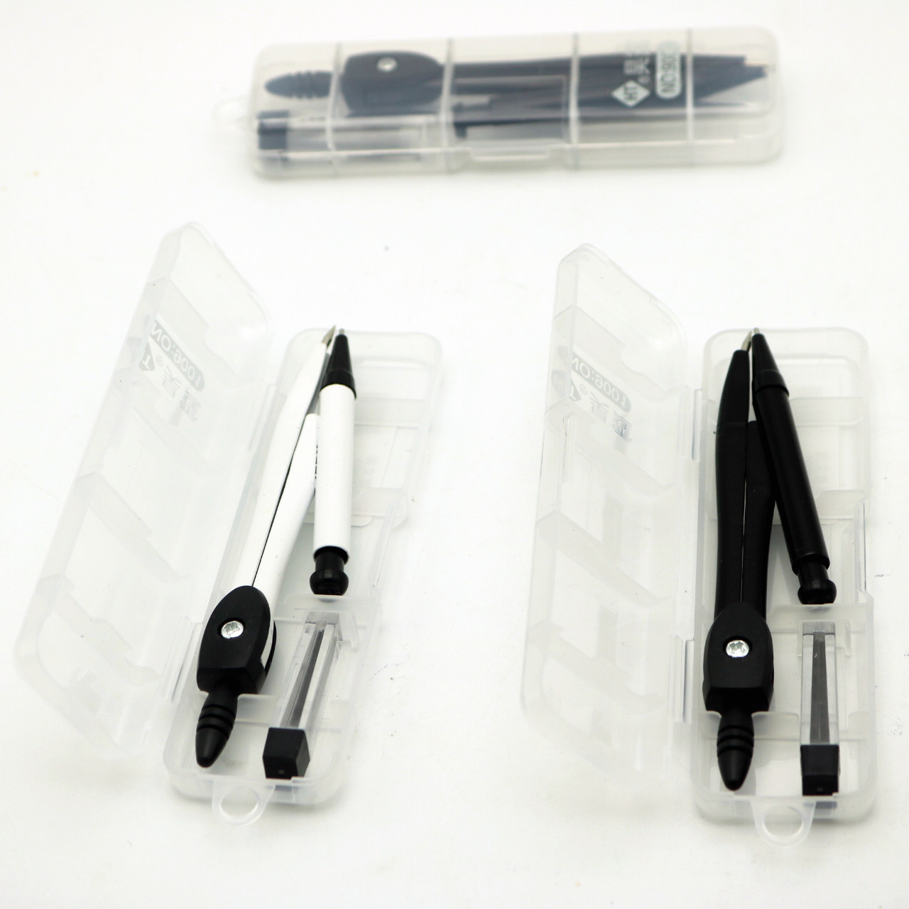 Wholesale Hao Ting 9001 Type Fashion Boxed Compasses Set Containing Mechanical Pencil Lead Metal Quality Student Drawing Instrument