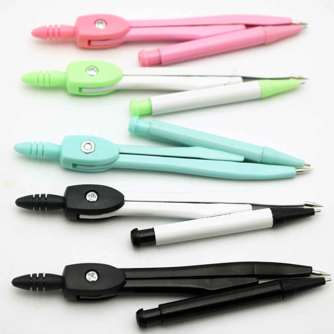 Wholesale Hao Ting 9001 Type Fashion Boxed Compasses Set Containing Mechanical Pencil Lead Metal Quality Student Drawing Instrument
