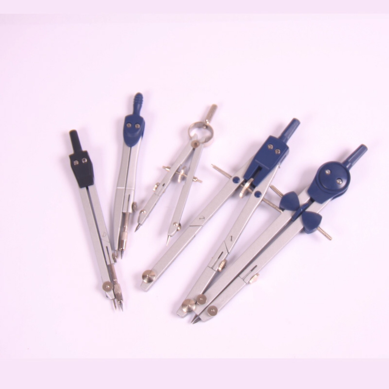 Compasses, Drawing Compass Compasses, Zinc Alloy Compasses, Compasses Set, Mapping Apparatus, 7-Piece Set Compasses