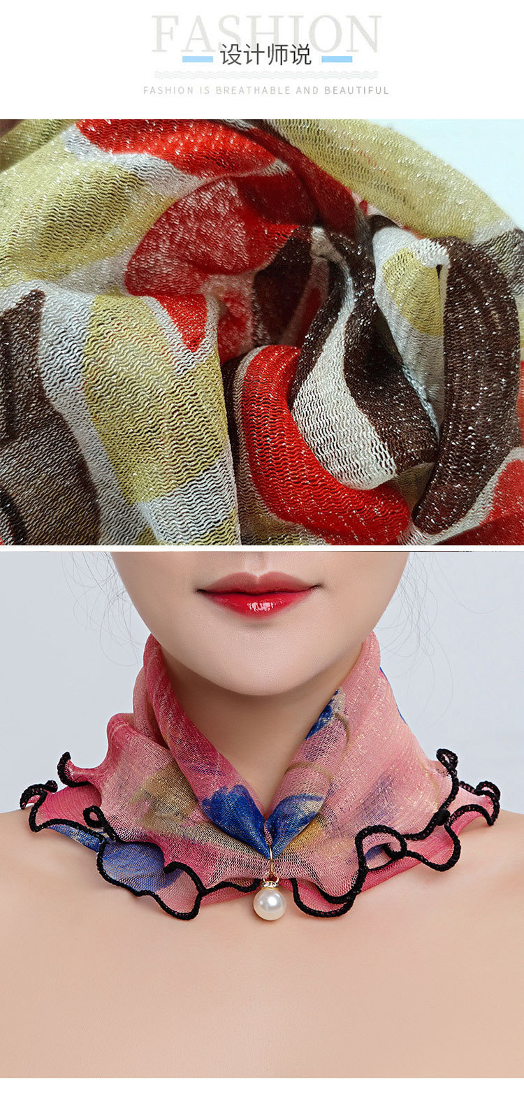 Factory Wholesale Printing Triangular Binder Korean Style Small Silk Scarf Scarf Women's Thin Fashion Scarf One Piece Dropshipping