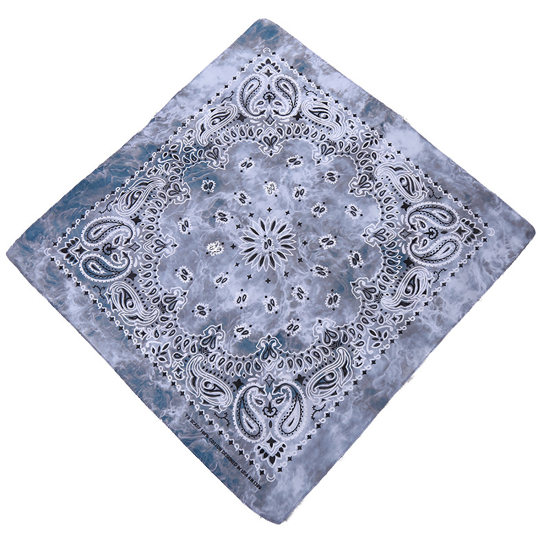 CrossBorder Bandana Sports Outdoor Cycling Scarf Scarf SweatAbsorbent Square Scarf Pure Cotton TieDyed Triangular Binder