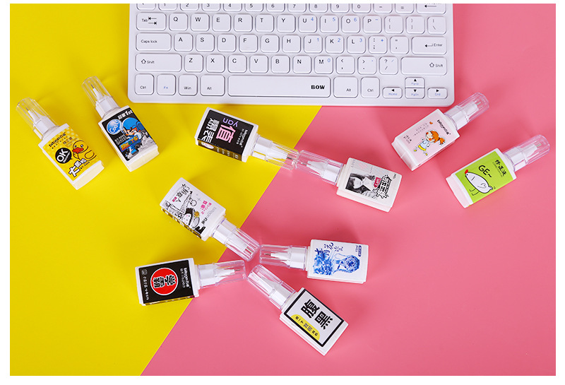 Baitong Correction Fluid Quick-Drying Type Correction Fluid Personality Correction Pen Correction Pen Correction Pen Double-Headed Brush Correction Fluid
