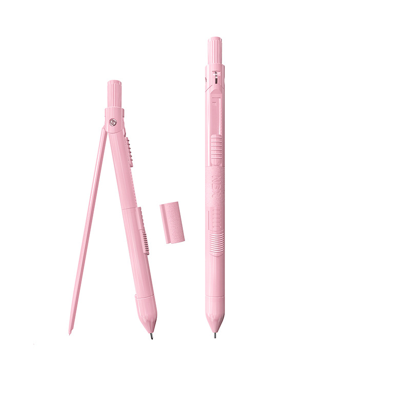 NBX Multi-Functional Compasses Dual-Purpose Propelling Pencil Drawing Creative Student Compasses Ruler Set Get Pencil Leads Free