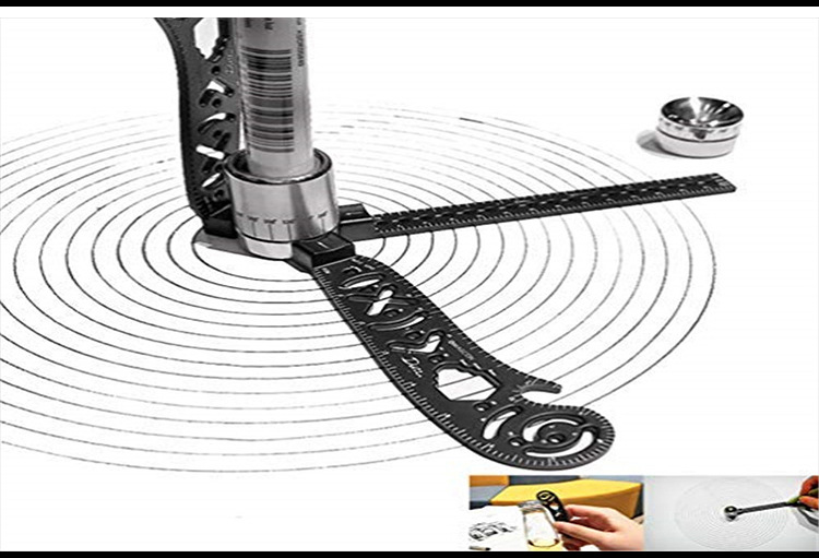 Hot Selling Engineering Drawing Compass Multifunctional Drawing Ruler Creative Personality Magnetic Drawing Drawing Ruler Compasses