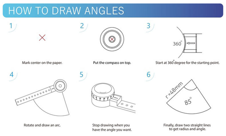 Multifunctional Drawing Ruler Cross-Border Hot Creative Drawing Tools Art Office Compasses with Magnetic Ruler Drawing Supplies Multifunctional Drawing Ruler Cross-Border Hot Creative Drawing Tools Art Office Compasses with Magnetic Ruler Drawing Supplies
