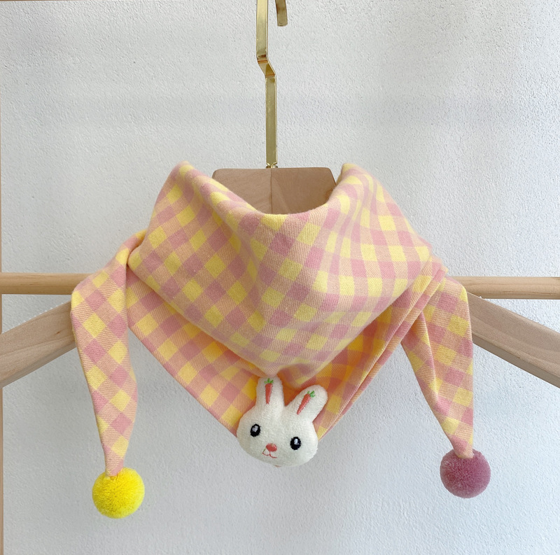 Triangular Binder Cute Pure Cotton Scarf Fashion Autumn and Winter Baby Boys and Girls Scarf Winter Super Cute Kids Girl
