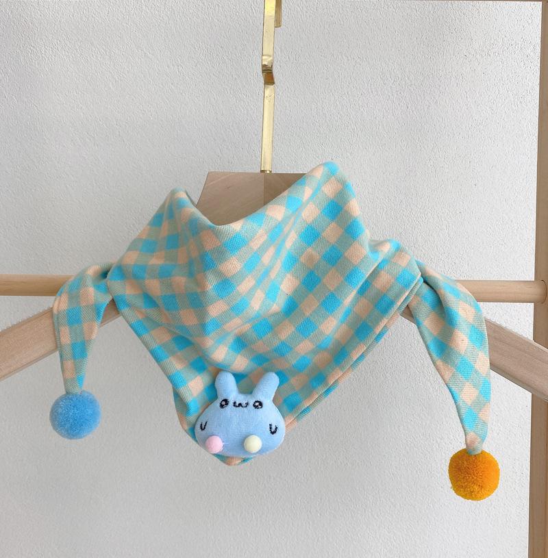 Triangular Binder Cute Pure Cotton Scarf Fashion Autumn and Winter Baby Boys and Girls Scarf Winter Super Cute Kids Girl