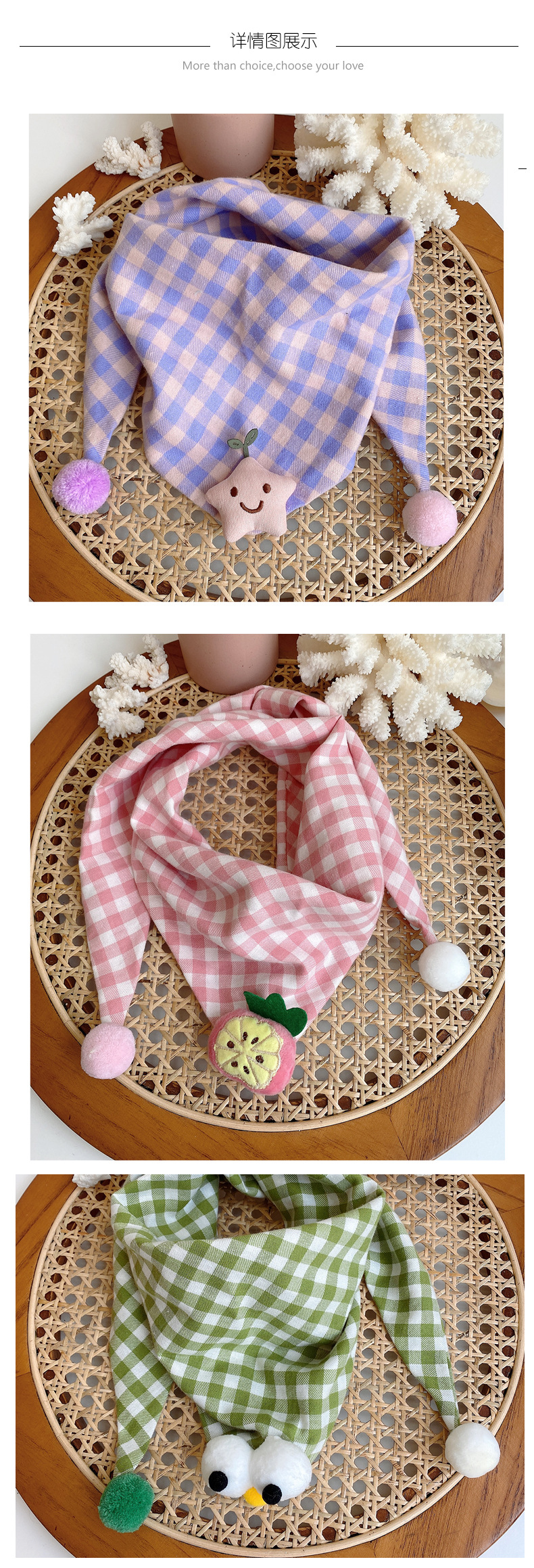 Triangular Binder Cute Pure Cotton Scarf Fashion Autumn and Winter Baby Boys and Girls Scarf Winter Super Cute Kids Girl Triangular Binder Cute Pure Cotton Scarf Fashion Autumn and Winter Baby Boys and Girls Scarf Winter Super Cute Kids Girl