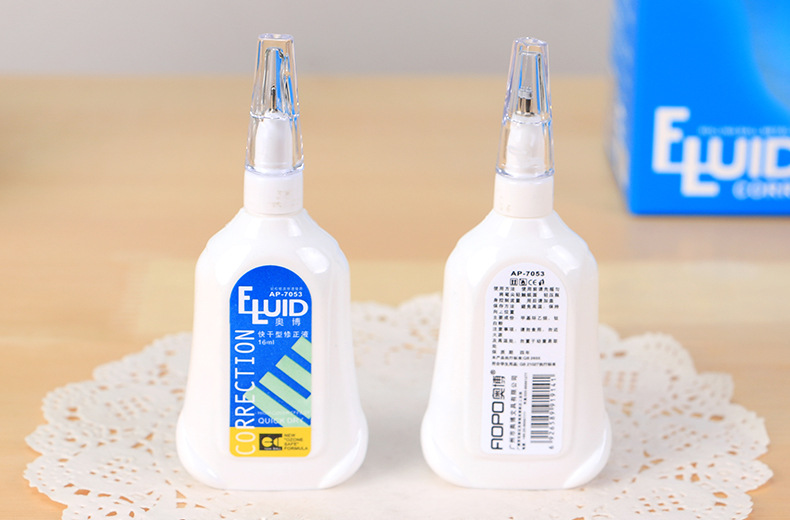 Correction Fluid Learning Office Correction Fluid 16ml Quick-Drying Type Correction Fluid Factory Wholesale 12 PCs Correction Fluid 7053 Correction Fluid Learning Office Correction Fluid 16ml Quick-Drying Type Correction Fluid Factory Wholesale 12 PCs Correction Fluid 7053