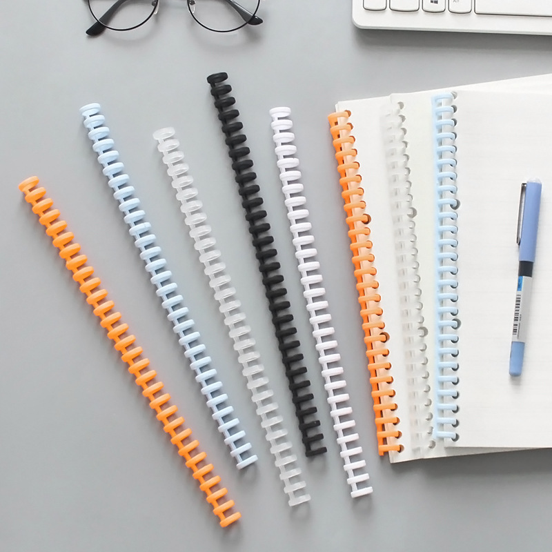 Binder Mechanism A4 Plastic LooseLeaf Binder Open LooseLeaf Buckle B5 Binding Strip 20Hole Binding Ring A5 Color Spot