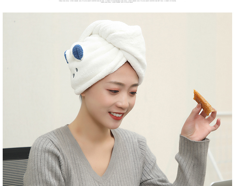 Cap Micron NonSlip Yarn Triangular Binder Shower Cap Coral Velvet WaterAbsorbing QuickDrying Hair Drying Towel Cap Micron NonSlip Yarn Triangular Binder Shower Cap Coral Velvet WaterAbsorbing QuickDrying Hair Drying Towel