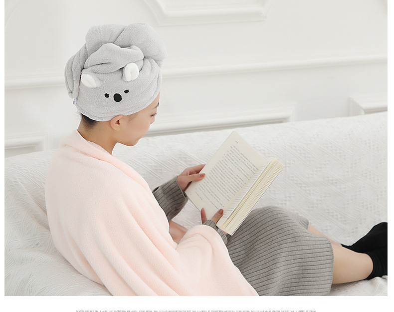 Cap Micron NonSlip Yarn Triangular Binder Shower Cap Coral Velvet WaterAbsorbing QuickDrying Hair Drying Towel Cap Micron NonSlip Yarn Triangular Binder Shower Cap Coral Velvet WaterAbsorbing QuickDrying Hair Drying Towel