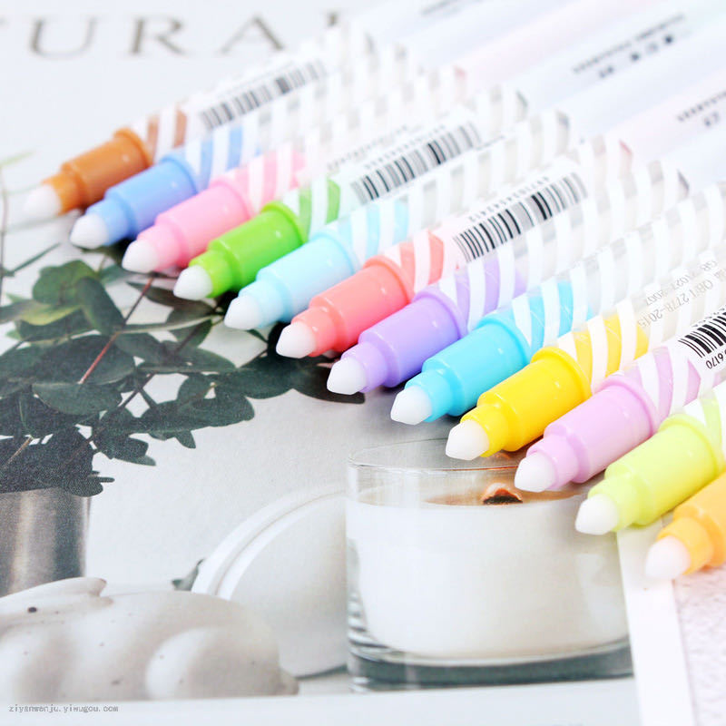 12-Color Magic Highlighter Color Student Key Marker Double-Line Pen Will Change Color Highlighter Marker Pen 12-Color Magic Highlighter Color Student Key Marker Double-Line Pen Will Change Color Highlighter Marker Pen