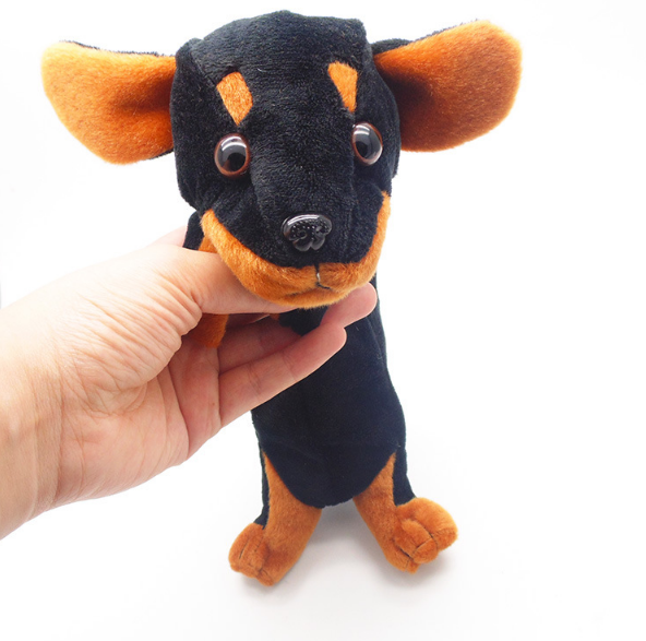 Cartoon Dogs Plush Pencil Bag Foreign Trade Exclusive