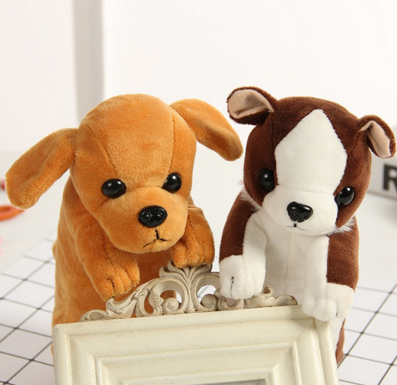 Cartoon Dogs Plush Pencil Bag Foreign Trade Exclusive