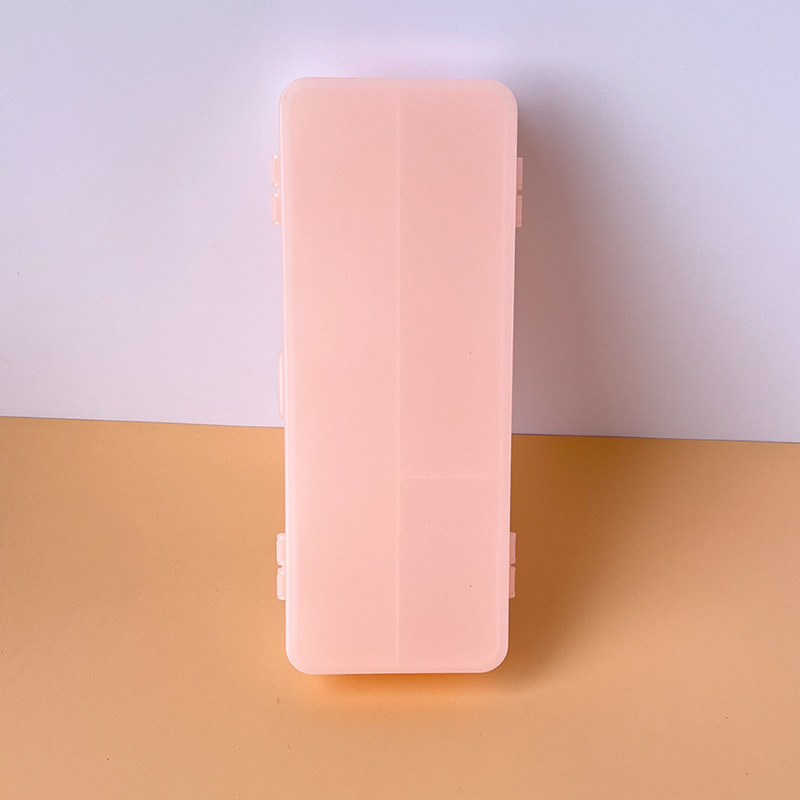 DIY Cream Glue Stationery Box Embryo Box Children's Educational Handmade Flip Frosted Pp Plastic Double Layer Pencil Box DIY Cream Glue Stationery Box Embryo Box Children's Educational Handmade Flip Frosted Pp Plastic Double Layer Pencil Box