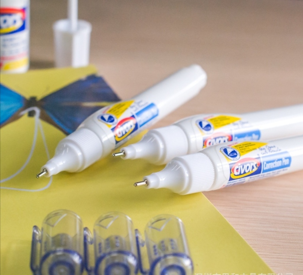 Civors-002 Correction Fluid Non-Toxic Quick-Drying Correction Pen for Students Correction Fluid White Environmentally Friendly Quick-Drying Type