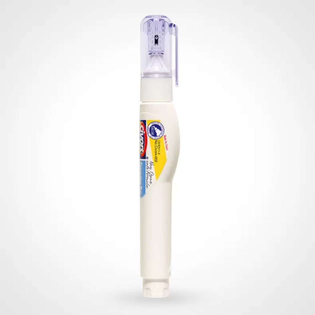 Civors-002 Correction Fluid Non-Toxic Quick-Drying Correction Pen for Students Correction Fluid White Environmentally Friendly Quick-Drying Type