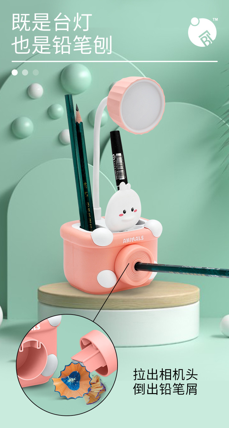 Pencil Knife Cartoon Table Lamp Animal USB Rechargeable Children's Creative Eye Protection Table Lamp Dormitory Led Small Night Lamp Gift Pencil Knife Cartoon Table Lamp Animal USB Rechargeable Children's Creative Eye Protection Table Lamp Dormitory Led Small Night Lamp Gift