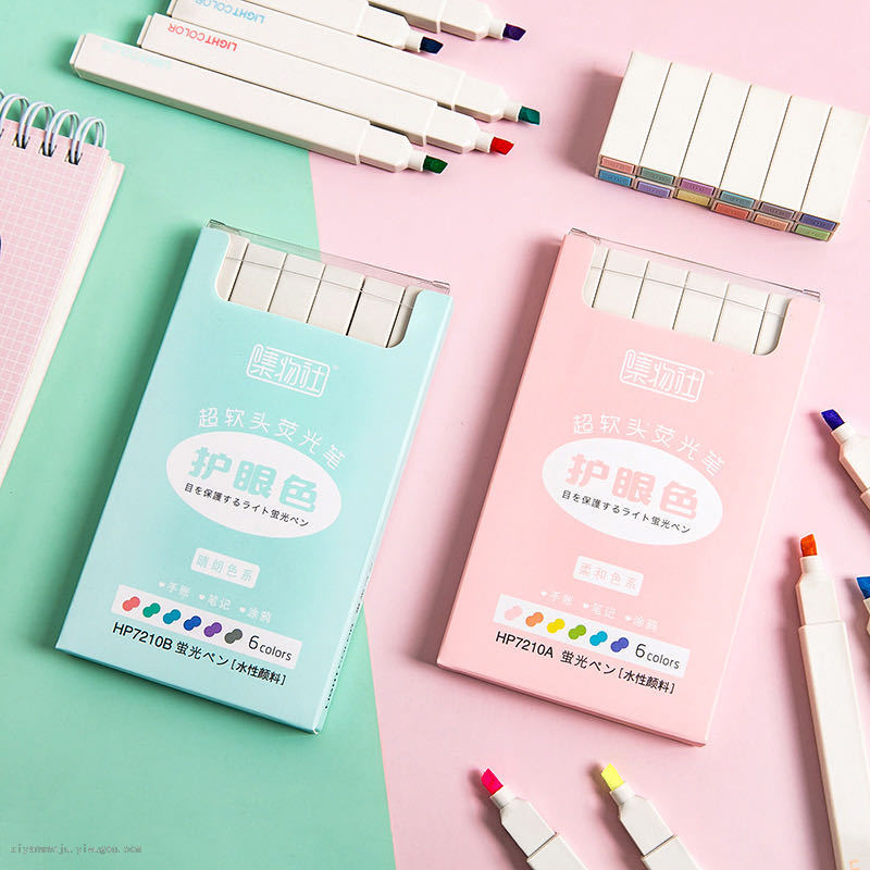 Collection Club Eye Protection Color Morandi Highlighter Color Student Journal Mark Quick-Drying Soft Head Highlighter Collection Club Eye Protection Color Morandi Highlighter Color Student Journal Mark Quick-Drying Soft Head Highlighter