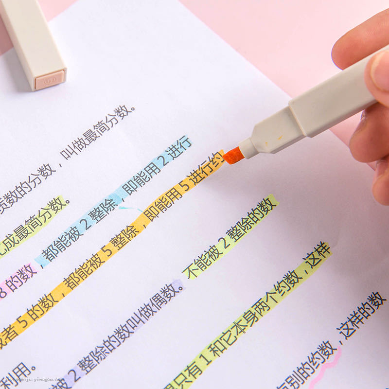 Collection Club Eye Protection Color Morandi Highlighter Color Student Journal Mark Quick-Drying Soft Head Highlighter Collection Club Eye Protection Color Morandi Highlighter Color Student Journal Mark Quick-Drying Soft Head Highlighter