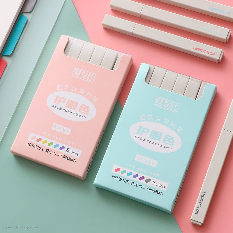 Collection Club Eye Protection Color Morandi Highlighter Color Student Journal Mark Quick-Drying Soft Head Highlighter Collection Club Eye Protection Color Morandi Highlighter Color Student Journal Mark Quick-Drying Soft Head Highlighter