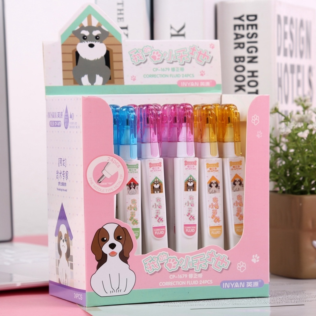 Cartoon Creative Correction Fluid Student Safety Correction Fluid Steel Head Pen Type Correction Fluid Stationery Cartoon Creative Correction Fluid Student Safety Correction Fluid Steel Head Pen Type Correction Fluid Stationery