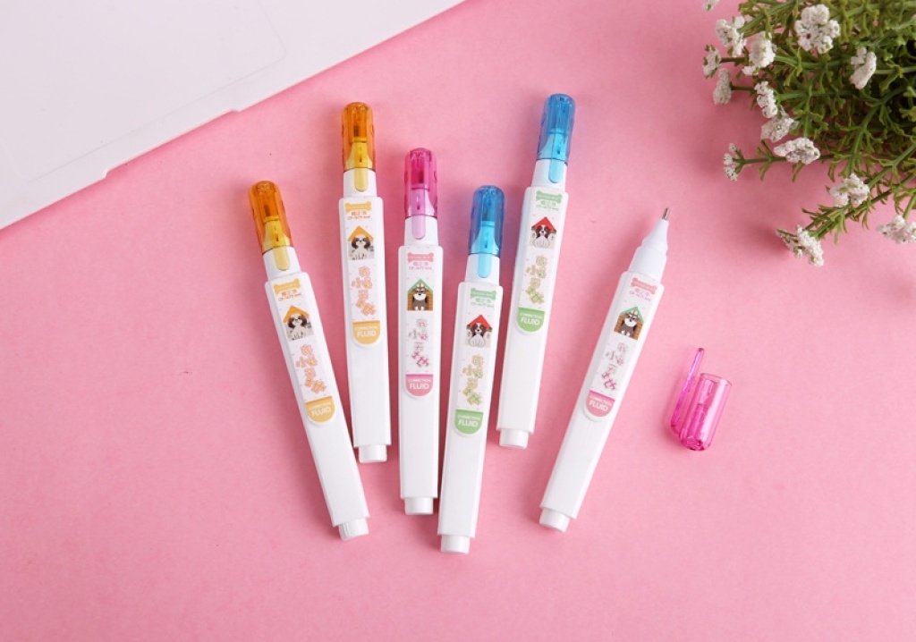 Cartoon Creative Correction Fluid Student Safety Correction Fluid Steel Head Pen Type Correction Fluid Stationery Cartoon Creative Correction Fluid Student Safety Correction Fluid Steel Head Pen Type Correction Fluid Stationery
